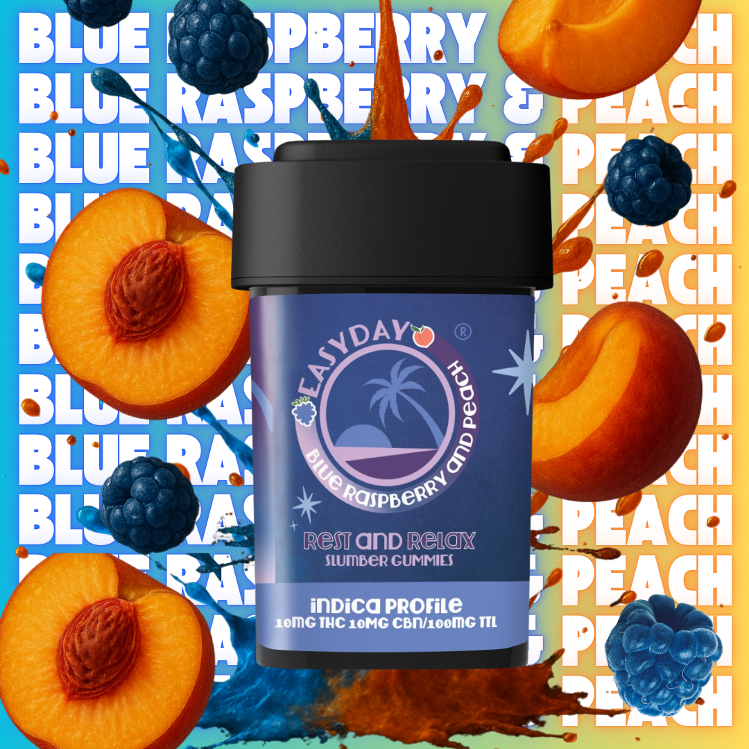 Blue Raspberry Peach Slumber | Easyday Edibles